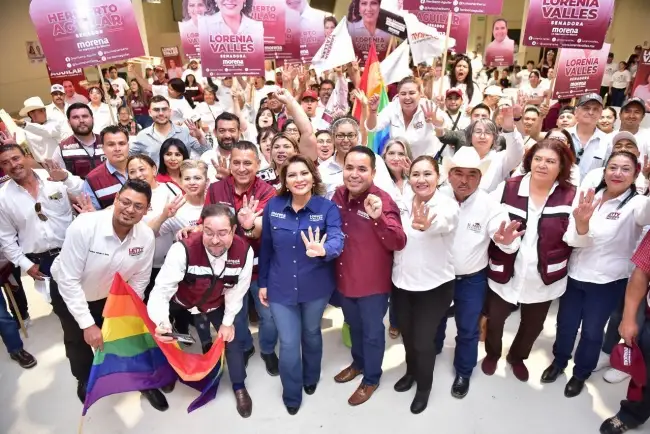 Afirma Lorenia Valles que con Morena se da prioridad a la gente y no al gobierno