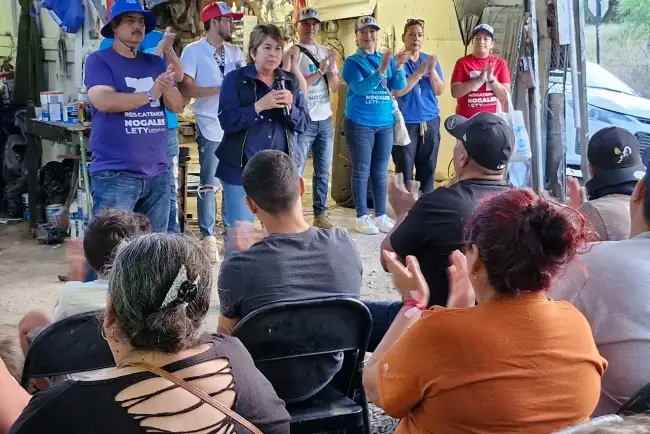 Propone Lety Amparano a nogalenses salir del bache y rescatar Nogales