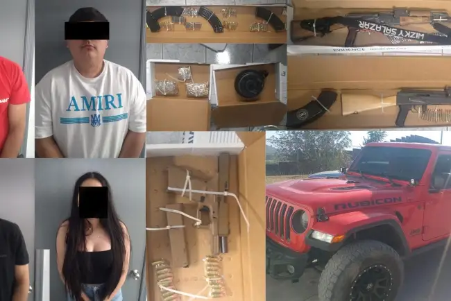 Detiene la AMIC a tres hombres y una mujer con arsenal