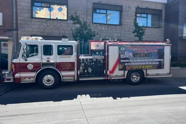 Adquiere nueva unidad el cuerpo de bomberos de Nogales