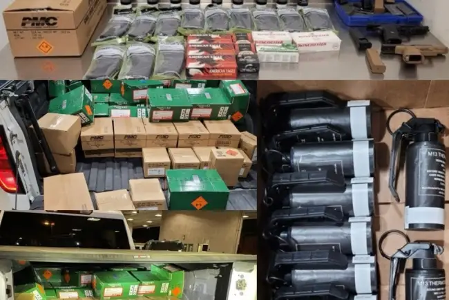 Aseguran más de 50 mil municiones en garita de Arizona