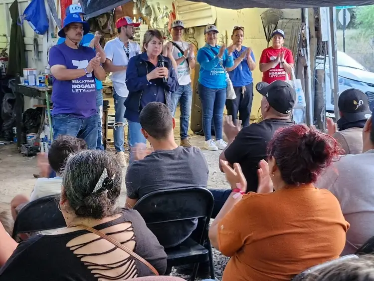 Propone Lety Amparano a nogalenses salir del bache y rescatar Nogales