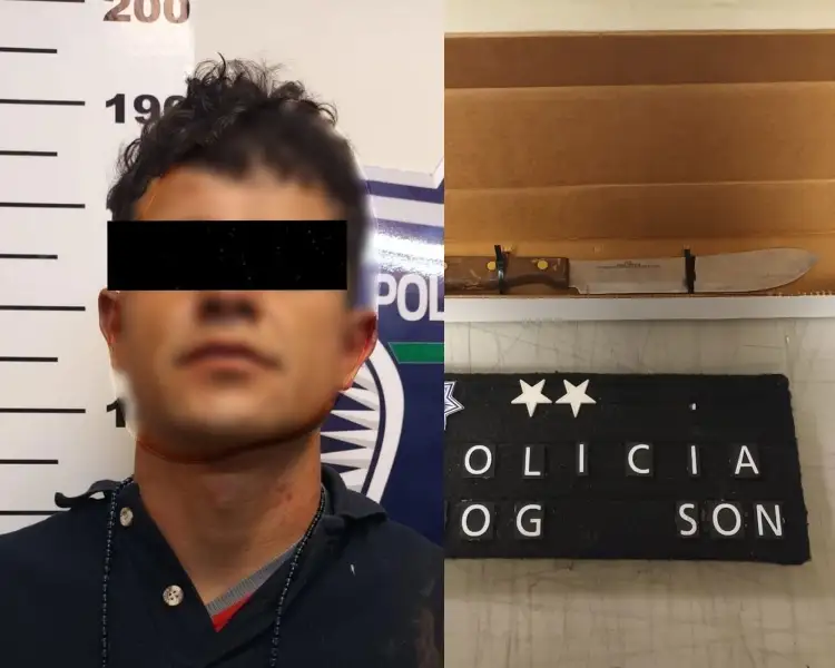 Hiere sujeto a su propia madre con un cuchillo; fue detenido por autoridades