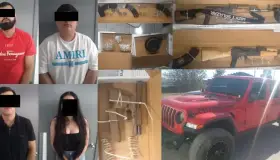 Detiene la AMIC a tres hombres y una mujer con arsenal