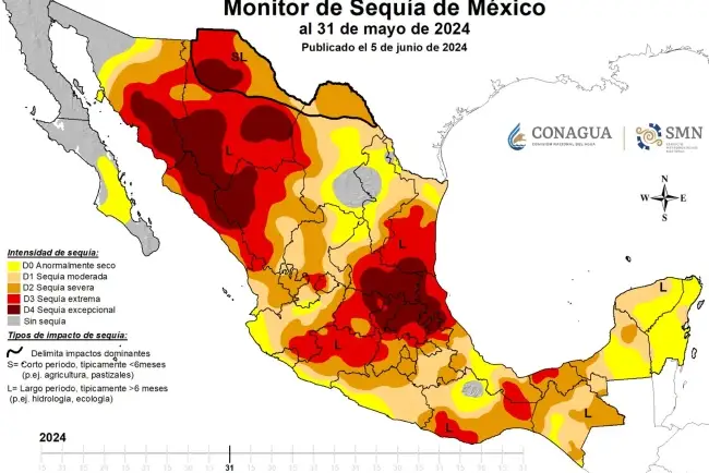 Es sur del estado el más afectado por la sequía