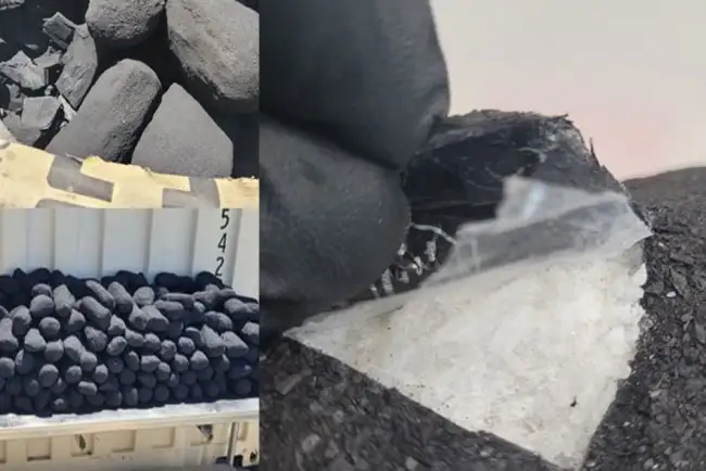 Encuentran metanfetaminas en trozos de carbón; iban a EU