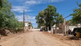 Avanza con éxito la pavimentación en concreto hidráulico de la calle Sierra Madre Occidental en Nogales, Sonora