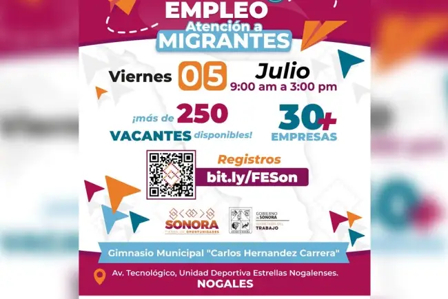 Convocan a feria del empleo en atención a migrantes