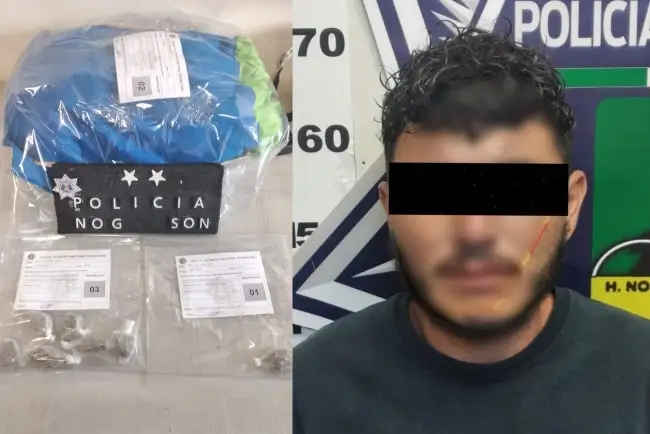 Detenido por drogarse en la calle