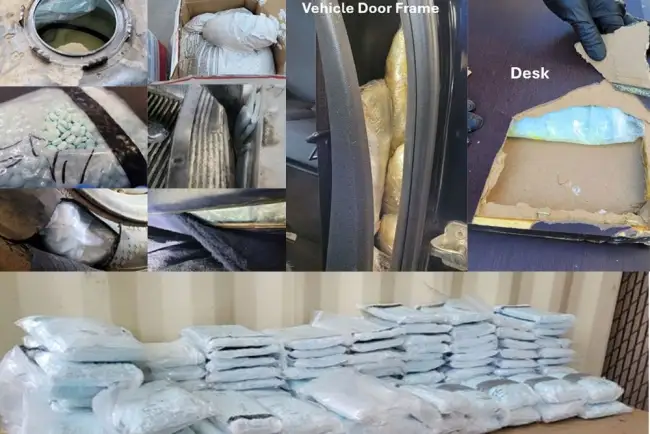 Incautan más de un millón de pastillas de fentanilo en frontera