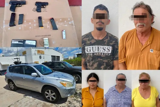 Detienen a familia de EU que intentaba ingresar armas a México