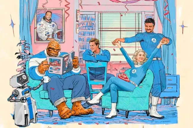 Presentan primera foto del elenco de “The Fantastic Four: First Steps”