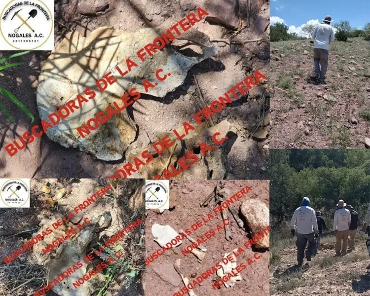 Encuentran Buscadoras de la Frontera restos óseos