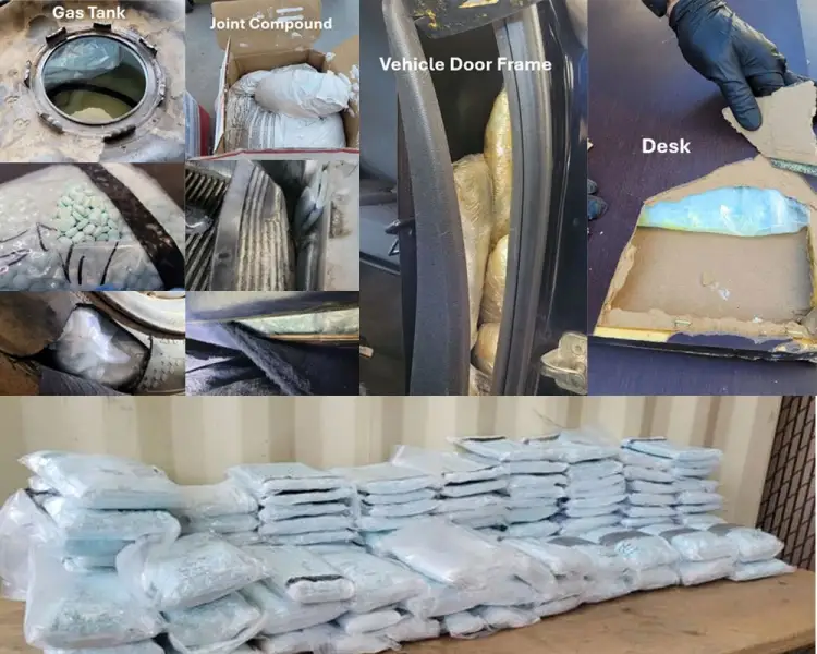 Incautan más de un millón de pastillas de fentanilo en frontera