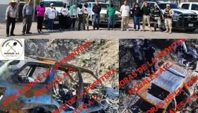 Localizan a persona calcinada dentro de vehículo