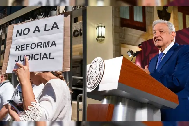 Afirma AMLO que no habrá represalias para Poder Judicial en paro