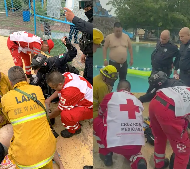 Auxilian a bañista que resultó con lesiones graves