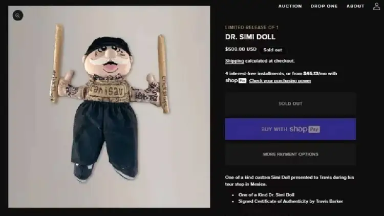 Vende baterista de Blink-182 regalo de fan mexicano en 500 dólares