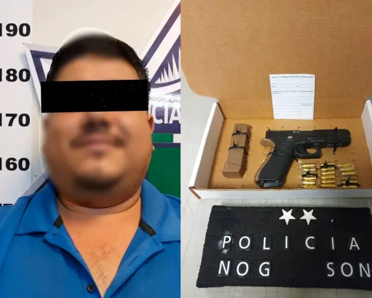 Arrestan a persona armada