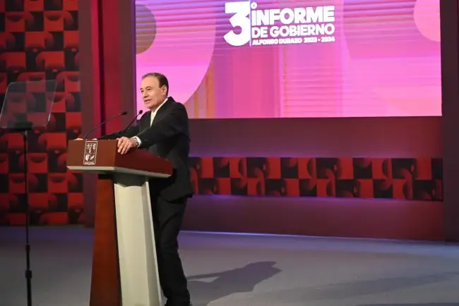 Da gobernador Durazo su Tercer Informe de Gobierno
