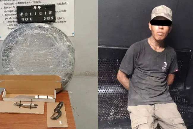 Detienen a sujeto infraganti robando cableado