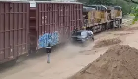 Reportan varios arrestos diarios por hacer caso omiso de indicaciones sobre el cruce del tren