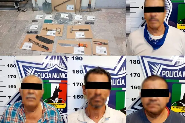 Detienen a 4 por allanamiento en predio