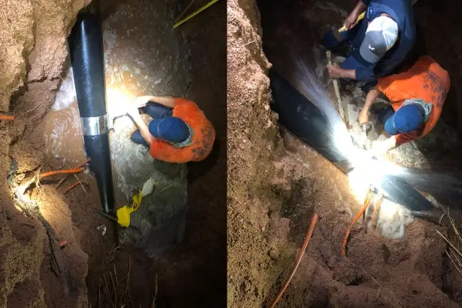 Tomas clandestinas afectaron tubería de Pueblitos