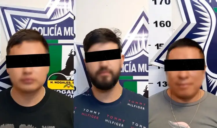 Detienen a 3 personas ebrias con arma; conducían vehículo sin placas