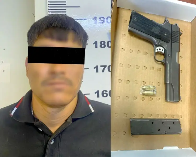 Detienen tras persecución a sujeto armado de La Mesa