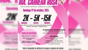 Invitan a carrera “Rosa” por la prevención del cáncer de mama