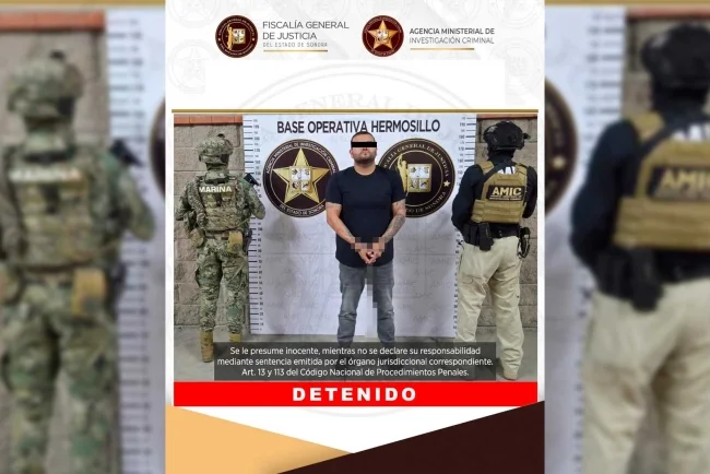 Operativo conjunto AMIC–SEMAR logra la captura de objetivo prioritario en Nogales