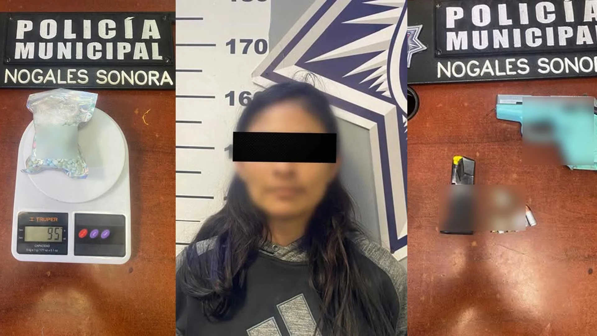 Paseaba mujer armada con más de 700 dosis de droga en auto deportivo