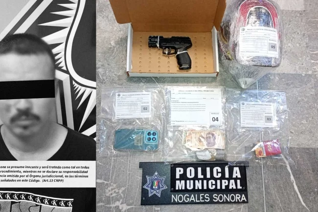 Motociclista armado provoca persecución; termina arrestado