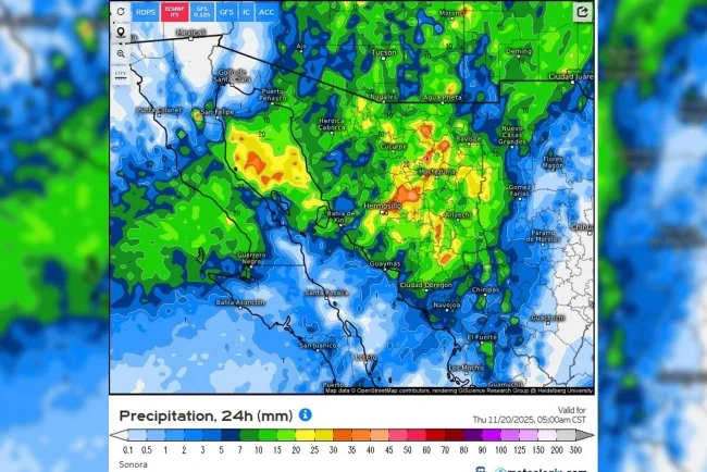 Se aproxima nuevo Frente Frío a Sonora