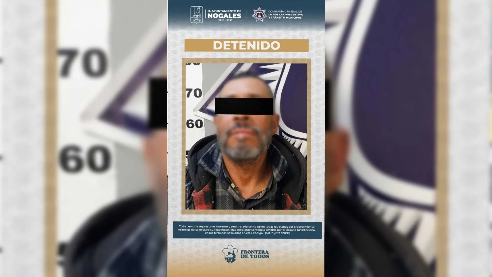 Policía arresta a sujeto encontrado dentro de domicilio ajeno en Nogales