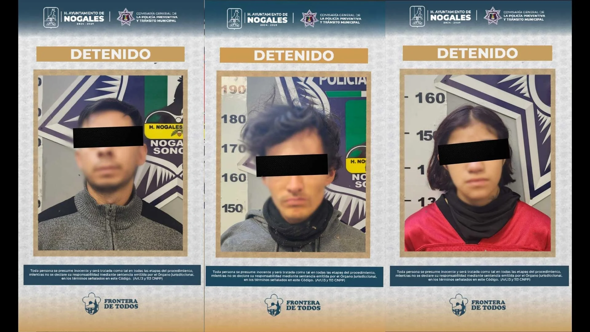 Policía frustra dos robos a casa habitación en Nogales; hay detenidos y objetos recuperados