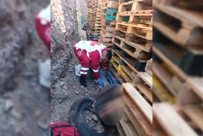 Rescatan a hombre que cayó de un cerro en la colonia Colosio