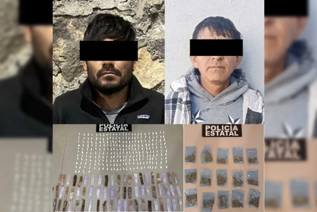 Caen dos presuntos narcomenudistas en la Colosio; PESP decomisa más de 300 dosis