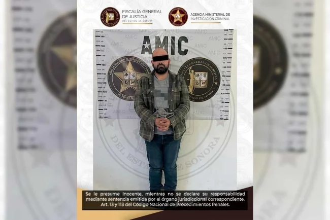 Detienen en Sonora a sujeto con orden vigente por robo bancario en Chiapas