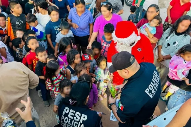 Lleva PESP alegría con posadas navideñas a la niñez sonorense