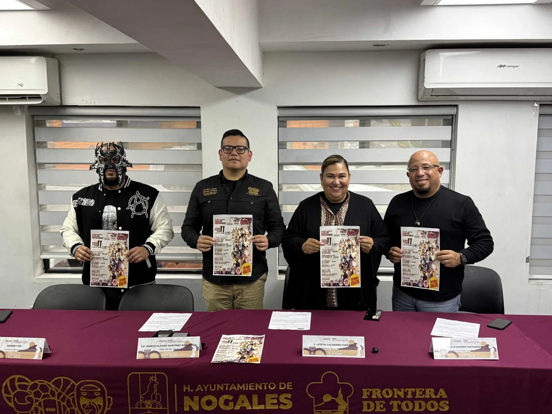 Gobierno de Nogales impulsa la lucha libre con cartelera gratuita para toda la familia