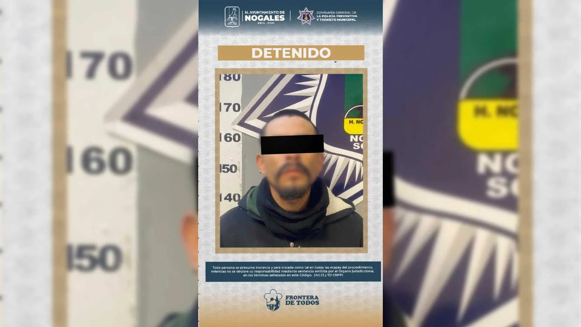 Detienen a sujeto por asalto armado contra adolescente en Nogales