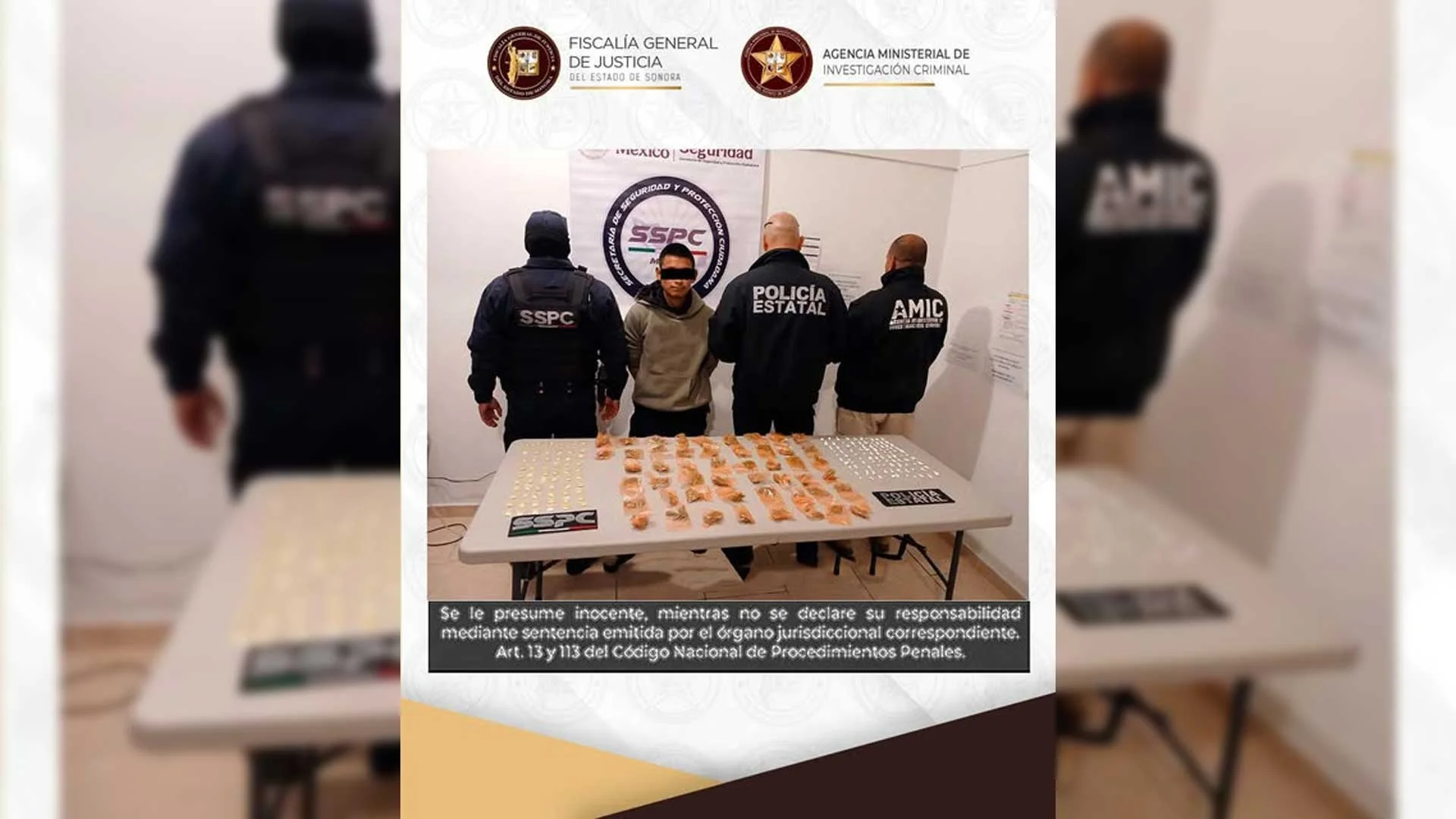 Operativo interinstitucional deja detenido con droga en el centro de Nogales