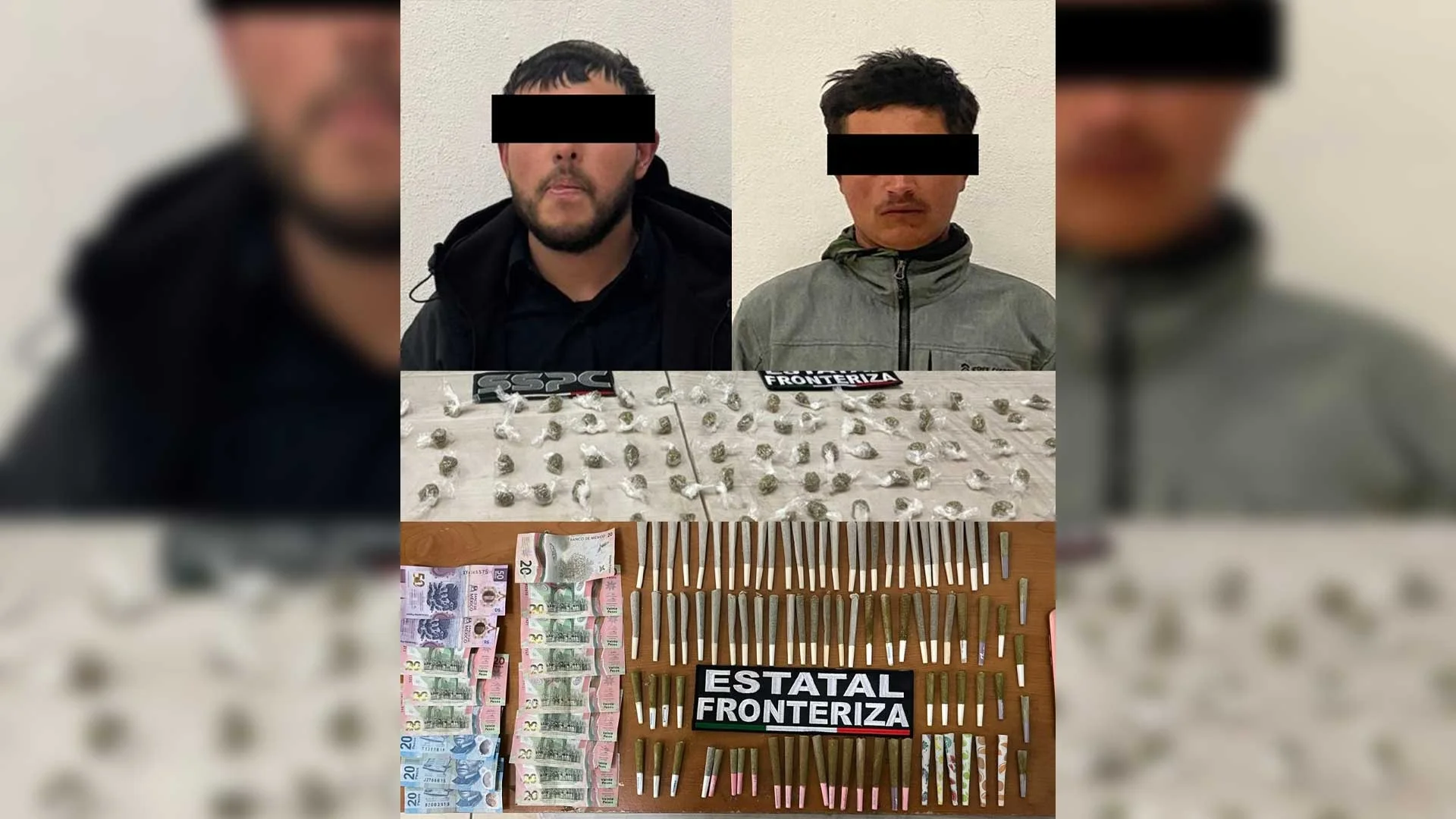 Operativos de la PESP dejan dos detenidos por posesión de droga en Nogales