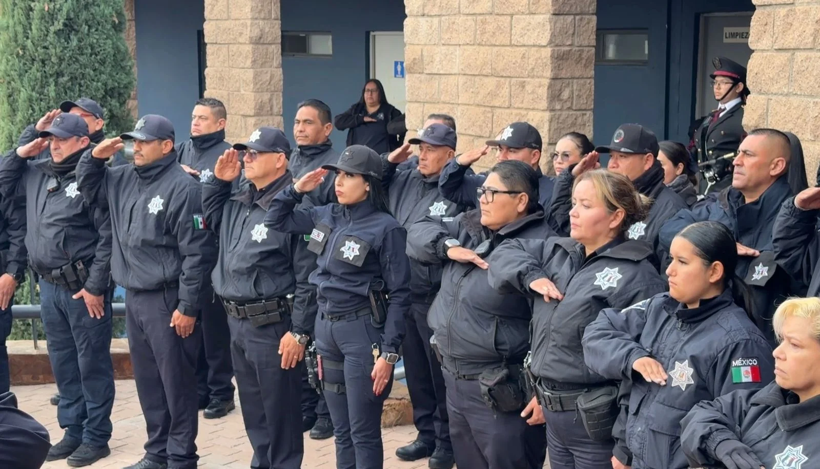 Honran la memoria de policías caídos en 2025 durante ceremonia en Seguridad Pública