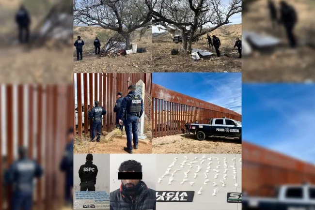 Operativos conjuntos permiten decomisos de narcóticos y detenciones en Nogales