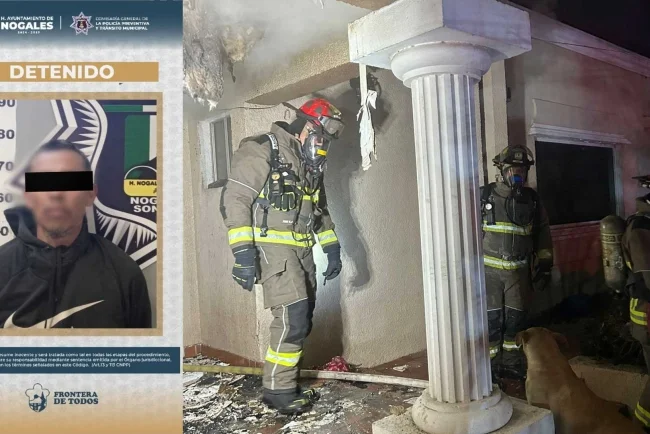 Incendio en casa habitación deja a un detenido en la colonia Kennedy