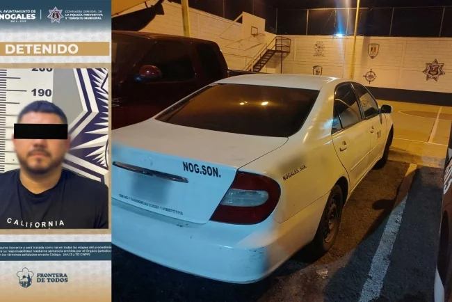 Arco carretero detecta auto robado y provoca detención en Nogales