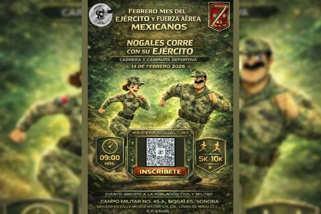 Ejército Mexicano abre sus puertas a la comunidad con jornada deportiva en Nogales